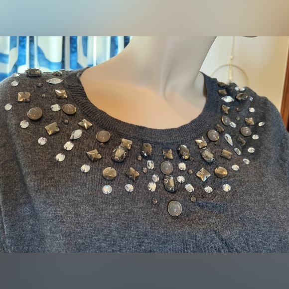 A New Day Bedazzled Gray Sweater Size XXL - Picture 2 of 7